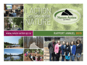 Rapport annuel 2015 - Nature