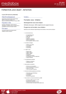 formation java objet - initiation