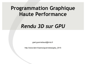 Programmation Graphique Haute Performance Rendu 3D sur GPU