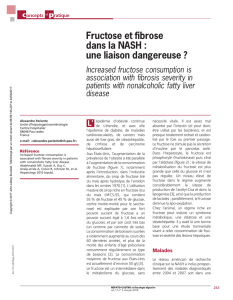 Fructose et fibrose dans la NASH : une liaison dangereuse ?