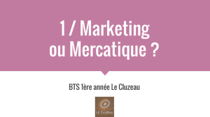 Cluzeau BTS 1 Marketing 1.1