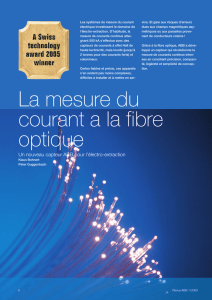 La mesure du courant a la fibre optique