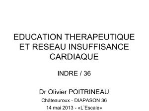 Education Thérapeutique Insuffisance Cardiaque en Indre