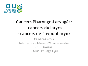 Cancers Pharyngo Laryngés