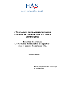 Document de travail - Résultats d`enquêtes descriptives