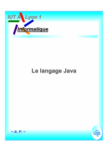 Le langage Java