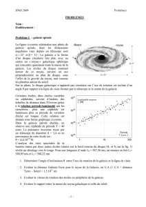 Galaxie spirale et interférences