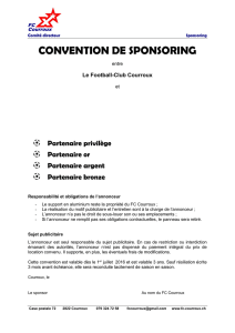 Exemple de contrat de sponsoring