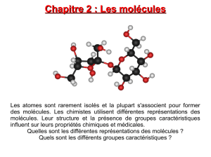 Chapitre 2 : Les molécules