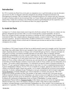 Introduction Le traité de Paris