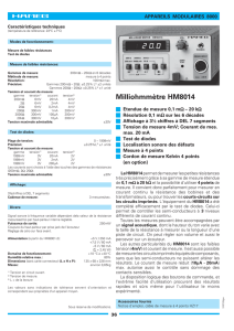 Milliohmmètre HM8014