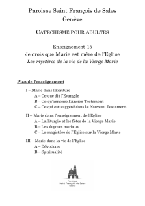 Documents écrits - Paroisse saint Francois de Sales