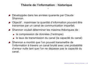Theorie de l`information