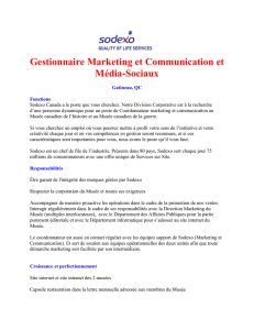 Gestionnaire Marketing et Communication et Média