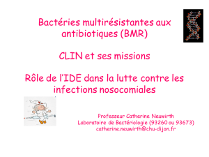 Bactéries multirésistantes aux antibiotiques (BMR) CLIN
