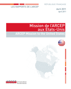 Mission de l`ARCEP aux États-Unis