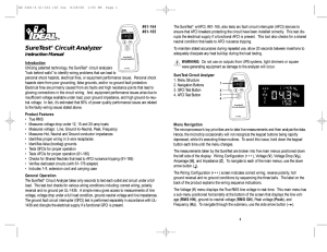 20 - SureTest® Circuit Analyzer