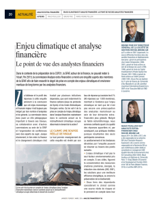 Enjeu climatique et analyse financière - Roche