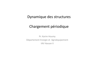 Dynamique des structures Chargement périodique