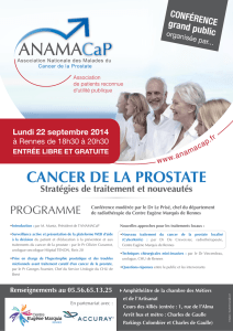 cancer de la prostate - Centre Eugène Marquis