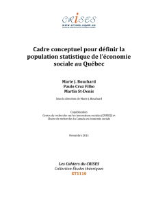 Cadre conceptuel pour définir la population - Crises-UQAM