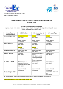 EAF BAC GENE 2017 - Bienvenue sur le site du Lycée Français