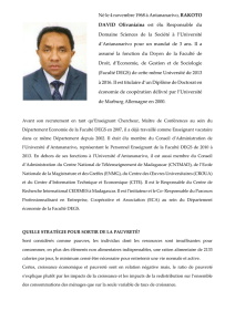 Olivaniaina DAVID RAKOTO - Institut Français de Madagascar