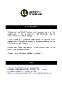 Thèse ML - Université de Lorraine