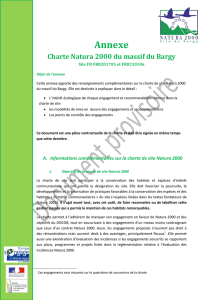 Annexe explicative de la charte de site Natura 2000 du Bargy