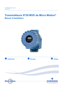 Transmetteurs 9739 MVD de Micro Motion