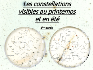 Les constellations visibles au printemps et en été (1ère partie)