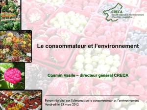Le consommateur et l`environnement (M. Cosmin Vasile)