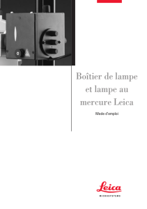 Boîtier de lampe et lampe au mercure Leica