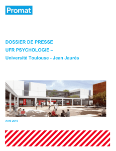 DOSSIER DE PRESSE UFR PSYCHOLOGIE – Université Toulouse