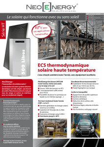 ECS thermodynamique solaire haute température