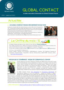 [Lettre d`information] Global Contact 18