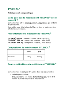 tylenol - Groupe Santé Laboratoires