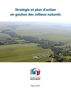 Stratégie et plan d`action en gestion des milieux naturels