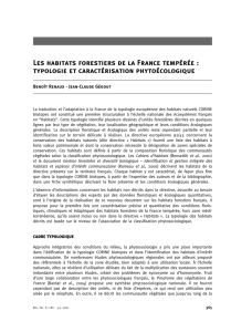 Les habitats forestiers de la France tempérée : typologie et
