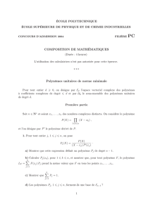 Premiere composition de Mathematiques - 2004