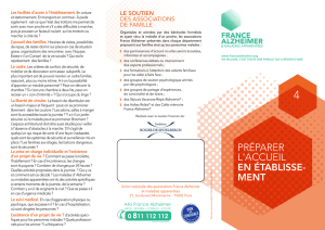 PRéPaReR L`accueiL - Aides France Alzheimer