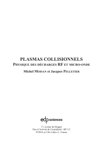 plasmas collisionnels