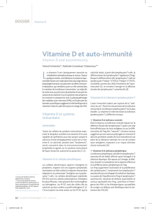 Vitamine D et auto-immunité