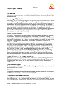 Patientinformation, hepatit C, översättning till franska