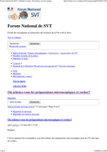 Forum National de SVT • Afficher le sujet – Où achetez