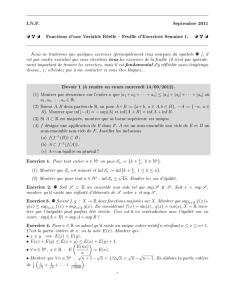 feuille 1 - Institut de Mathématiques de Toulouse