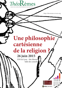 Une philosophie cartésienne de la religion