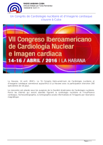 Un Congrès de Cardiologie nucléaire et d`imagerie cardiaque s