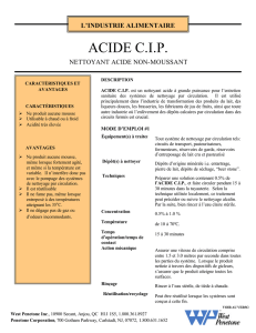 Acide CIP.fF - West Penetone Canada