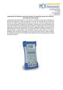 Ampèremètre PKT-3430 pour la mesure de la tension, de l`intensité